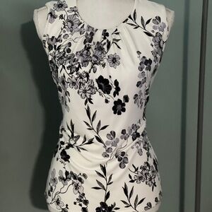 Calvin Klein Collection Cream Fitted Blouse